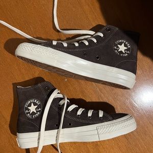 Brown converse shoes